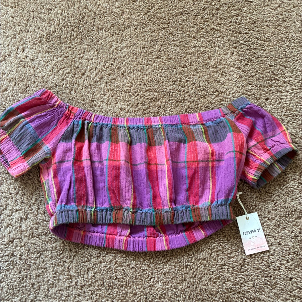 Forever 21 Multicolor Striped Top